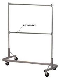 Accessory Crossbar for 735 Garment Stack-Rack